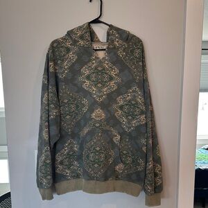 We The Free Olive Patterned Hoodie